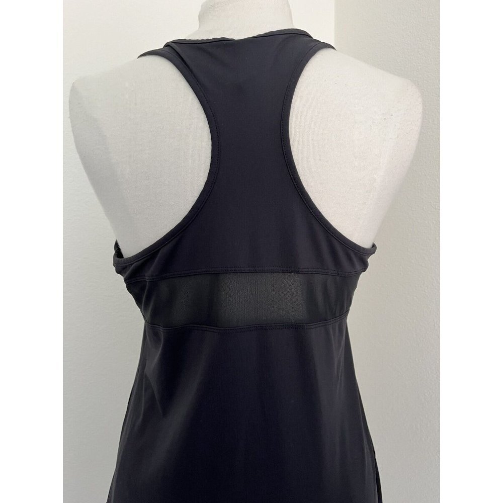 Fabletics Womens Top M Black Racerback Tank Mesh Inset Sleeveless New Activewear - Picture 5 of 7